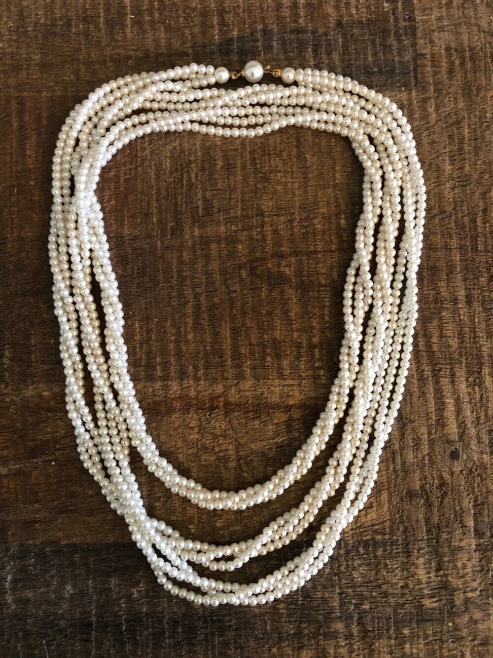 Classic Long Pearl Necklace
